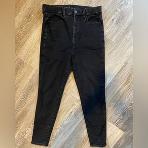 Black American eagle curvy super high-rise jegging size 10